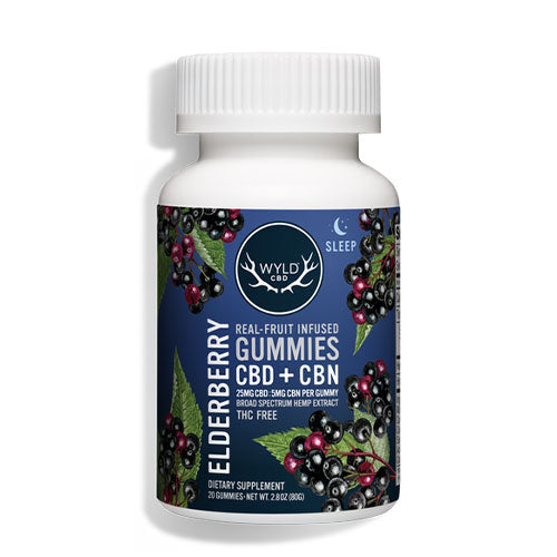 Wyld CBD + CBN Elderberry Nighttime Gummies